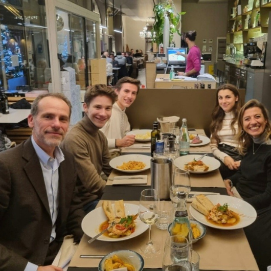 Abendessen mit italienischer Gastfamilie