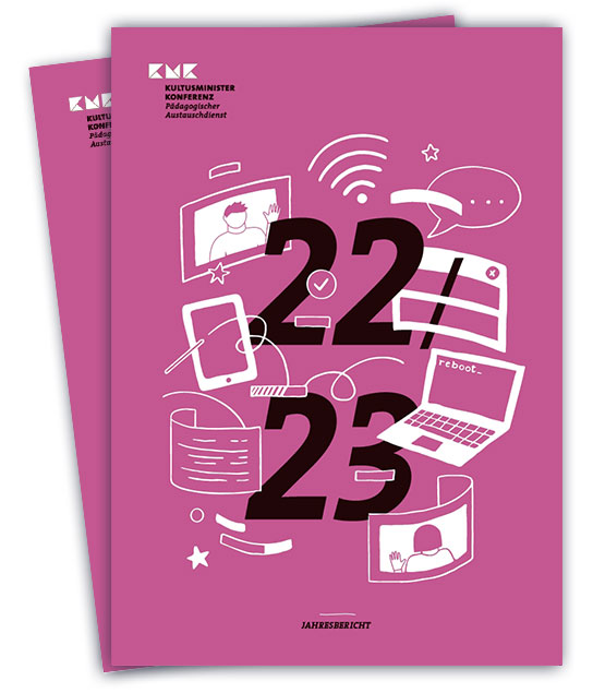 Titelbild der Broschüre "PAD-Jahresbericht 2022/23"