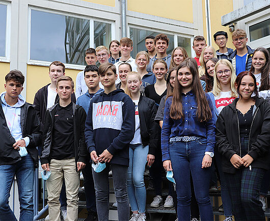 Gruppenbild Klasse 10e des Humboldt-Gymnasiums Trier 